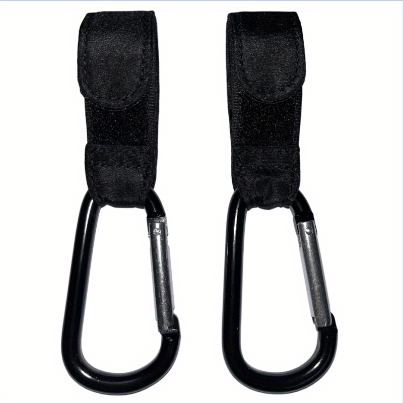 Anti Slip Leather Stroller Hook with Metal Snap for Bags