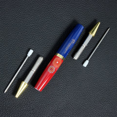 Thick Ballpoint Pen 2 Comfortable Writing Pens Metal Retractable