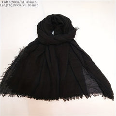 Boho Style Rushed Scarf Wrap for Daily Decoration Gift
