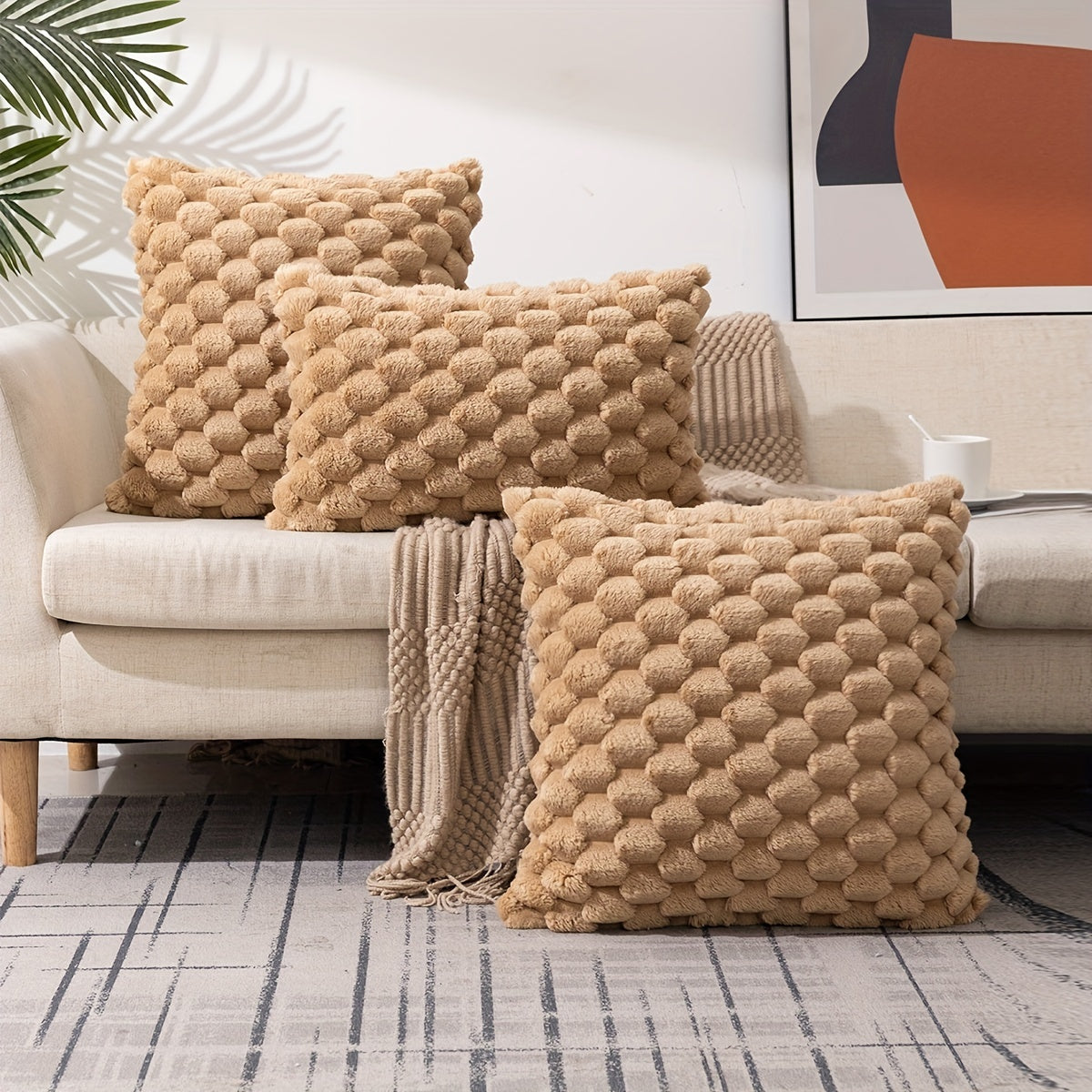 Square Cushion Cover Zipper Single Sided Printed Pillowcase Home Decor