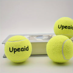 3pcs High Elastic Rubber Tennis Balls for Beginners Yellow