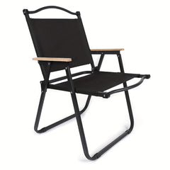 Outdoor Camping Arm Chair w/ Wooden Frame