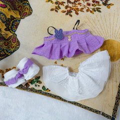 Doll Clothes for Plush Doll - Colourful Skirt and Shoes