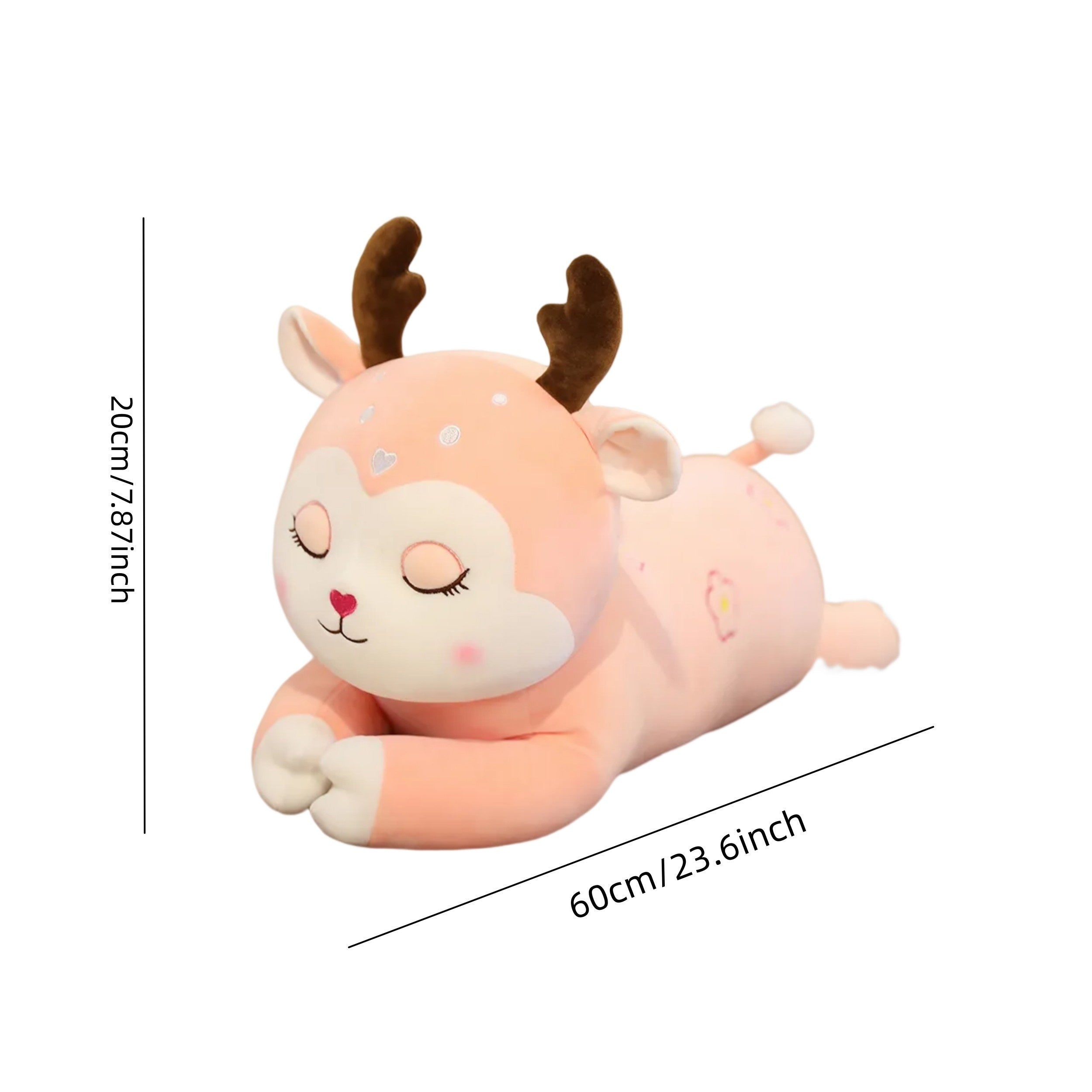 Deer Girl Pillow Doll Long Strip Plush Toy Birthday Gift