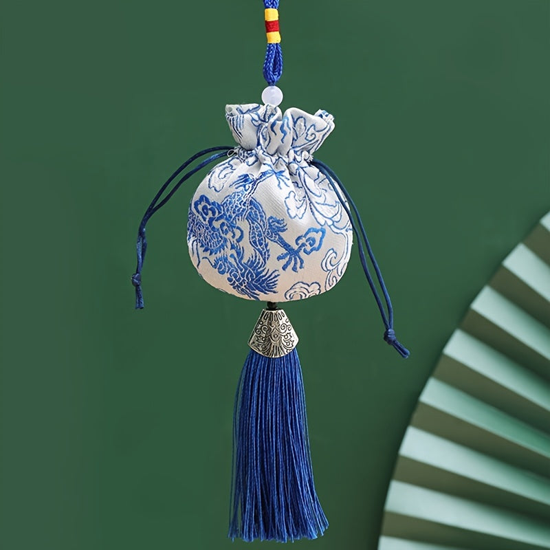 Chinese Spice Bags Dragon Pattern Lucky Bag Hanging In Car