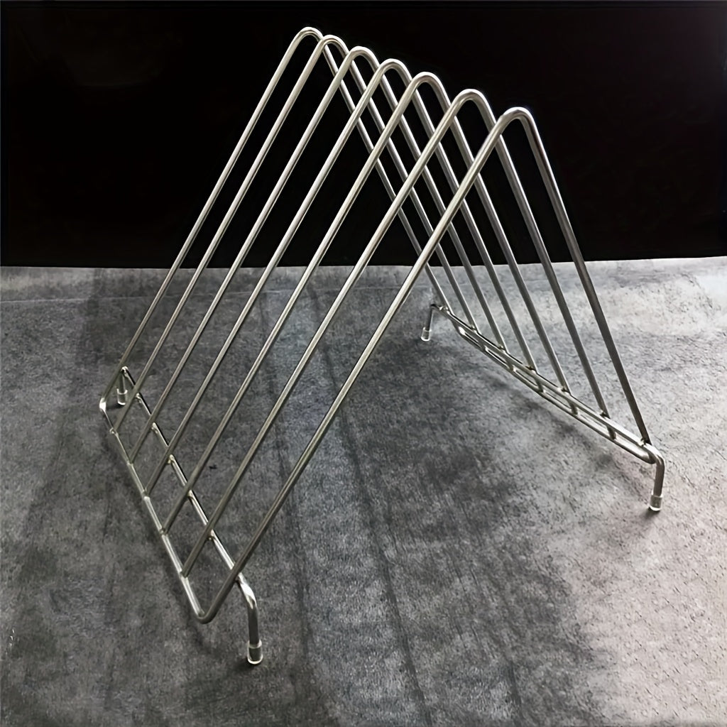 Stainless Steel Floor Standing Chopping Board Rack Kitchen Storage Rack