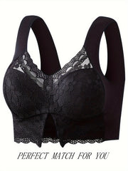 Lace Wireless Bra & Scallop Trim Tank Bra Set