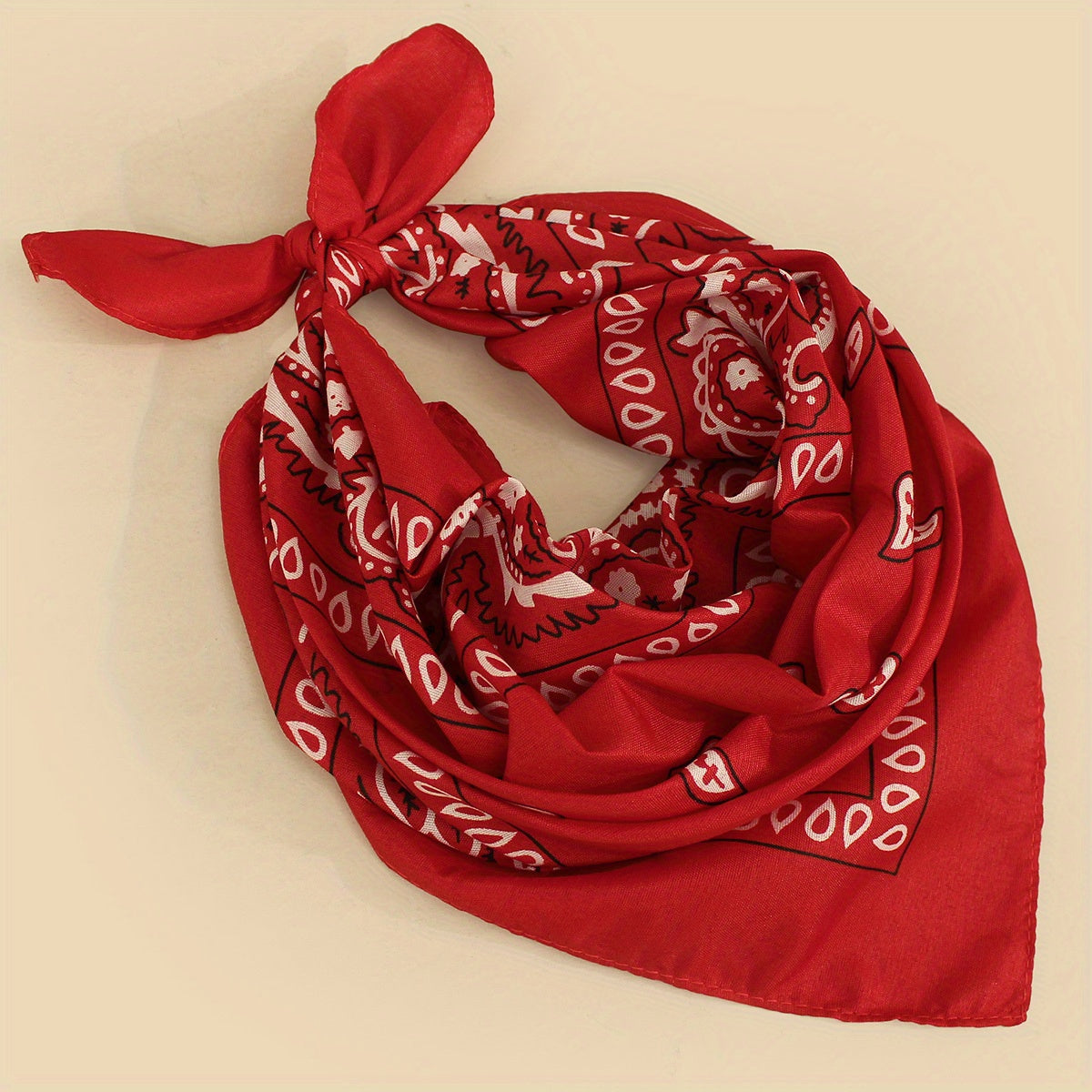 Classic Paisley Print Bandana Vintage Square Scarf Head Wraps