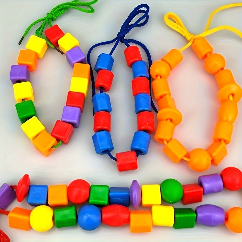 40pcs Colorful Bead String Game Building Blocks for Boys and Girls Party F18