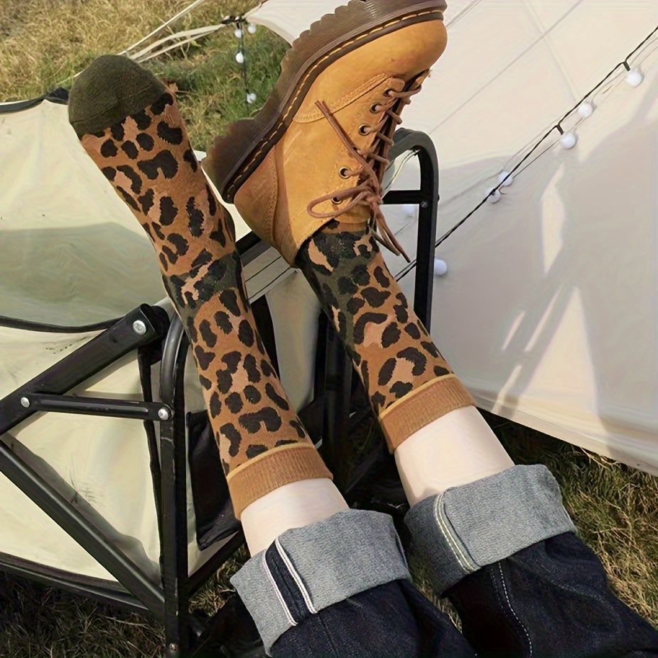 Animal Pattern Crew Socks for Men and Women