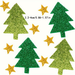 100pcs Christmas Tree Star DIY Foam Stickers Self adhesive Kids Party