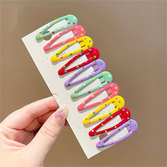 Y2K Candy Hair Clip Snap Barrette Metal Hair Slides Non Slip