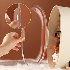 Dustproof Cosmetic Storage Box Organizer Case for Skincare Products and Jewelry