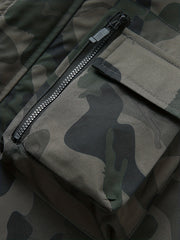 Men's Camo Hooded Jackets Comfy Military Style Coats