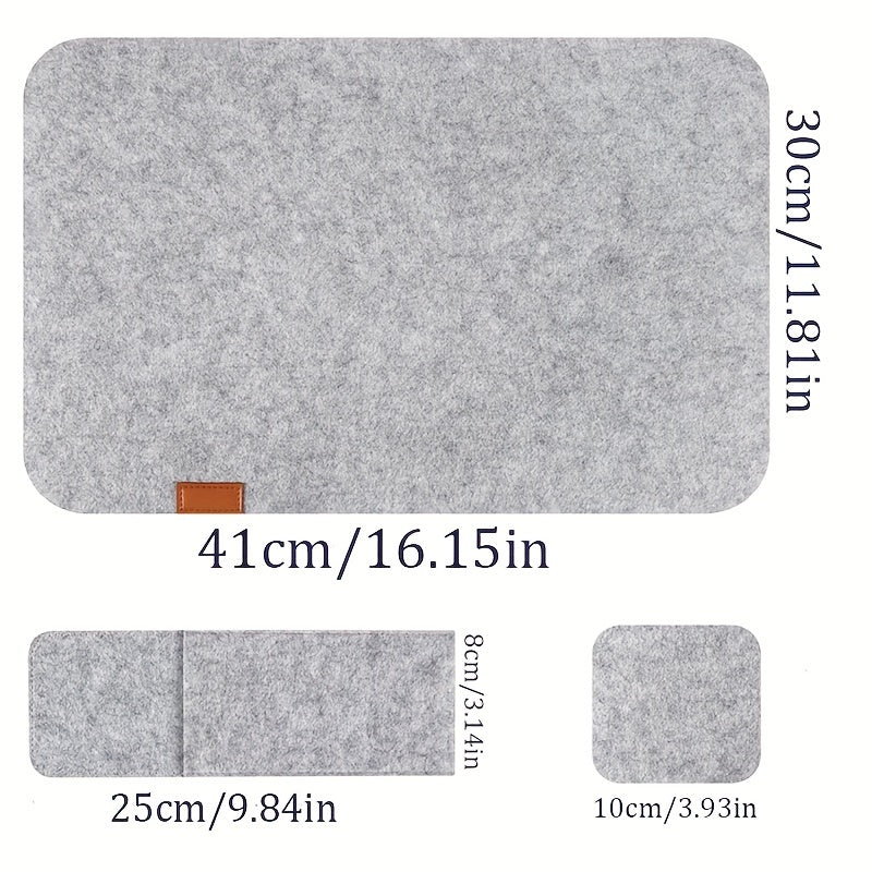12pcs Felt Meal Cushion Set Nordic Style Table Decoration Mat