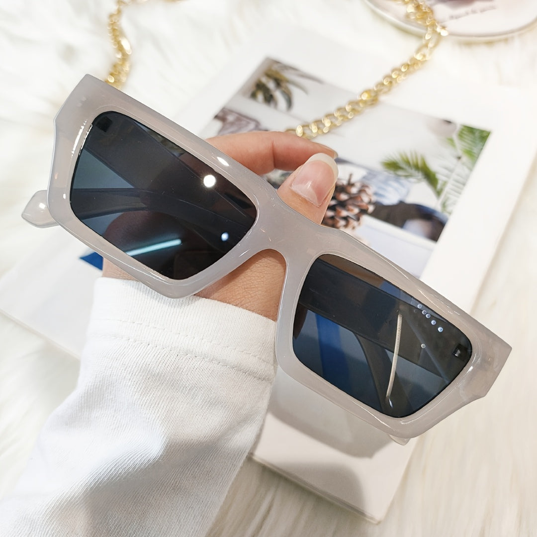 Rectangle Sunglasses Vintage Punk Sun Glasses UV400 Protection