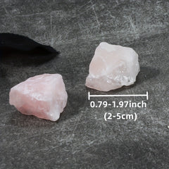 2pcs Natural Light Powder Crystal Raw Stones DIY Demagnetizing Purifying Stones