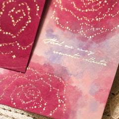 Mist Rose Notes Bronzing Bouquet Journal Diary
