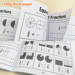 Fractions Practice Book for Ages 3-5 with Colorful Illustrations