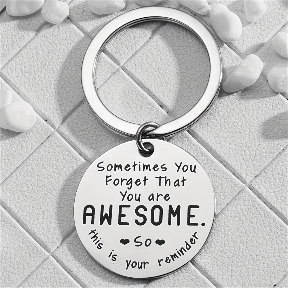 Reminder Keychain Stainless Steel Gift for Birthdays and Christmas