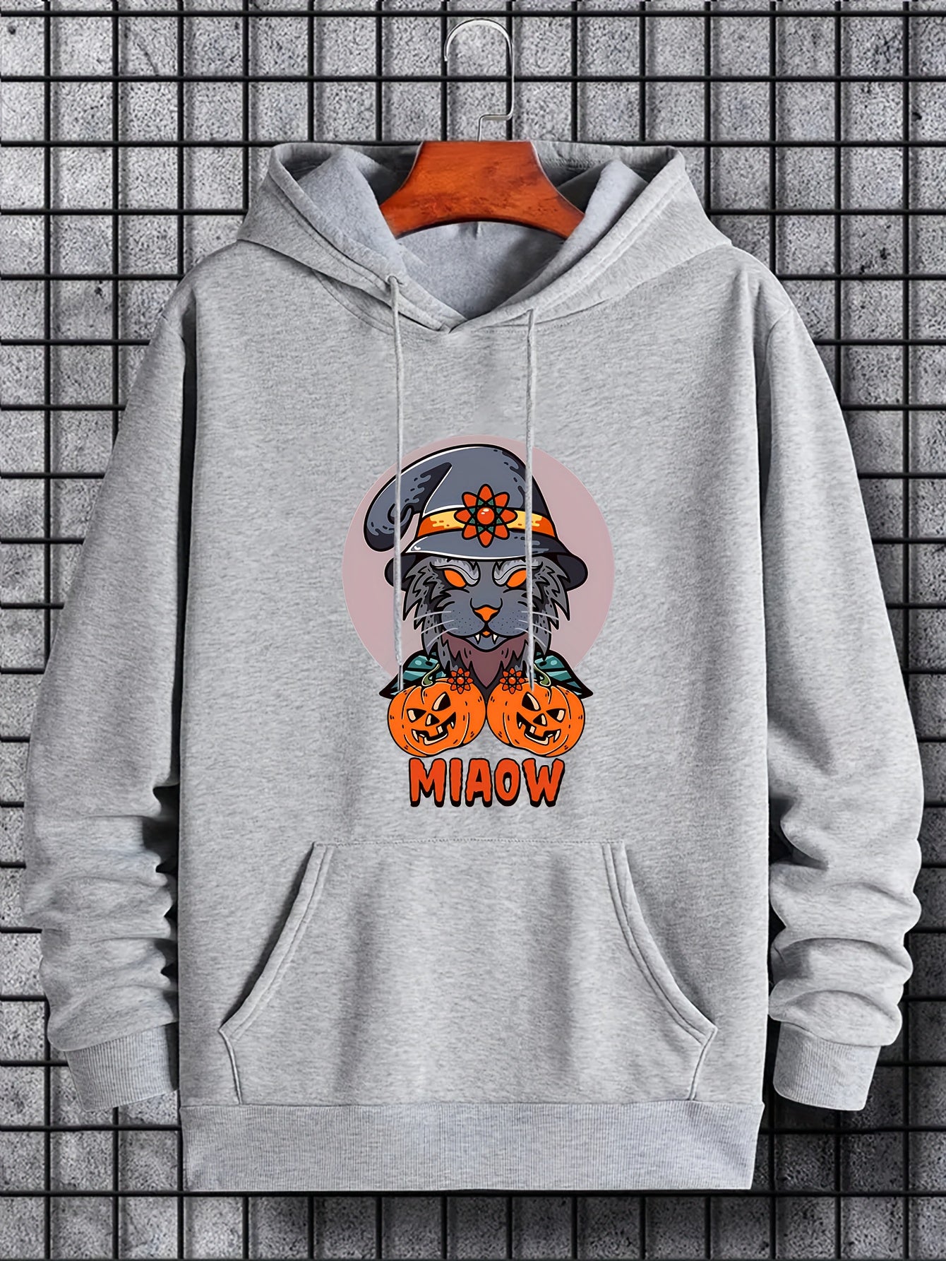 Men's Cartoon Halloween Graphic Hoodie