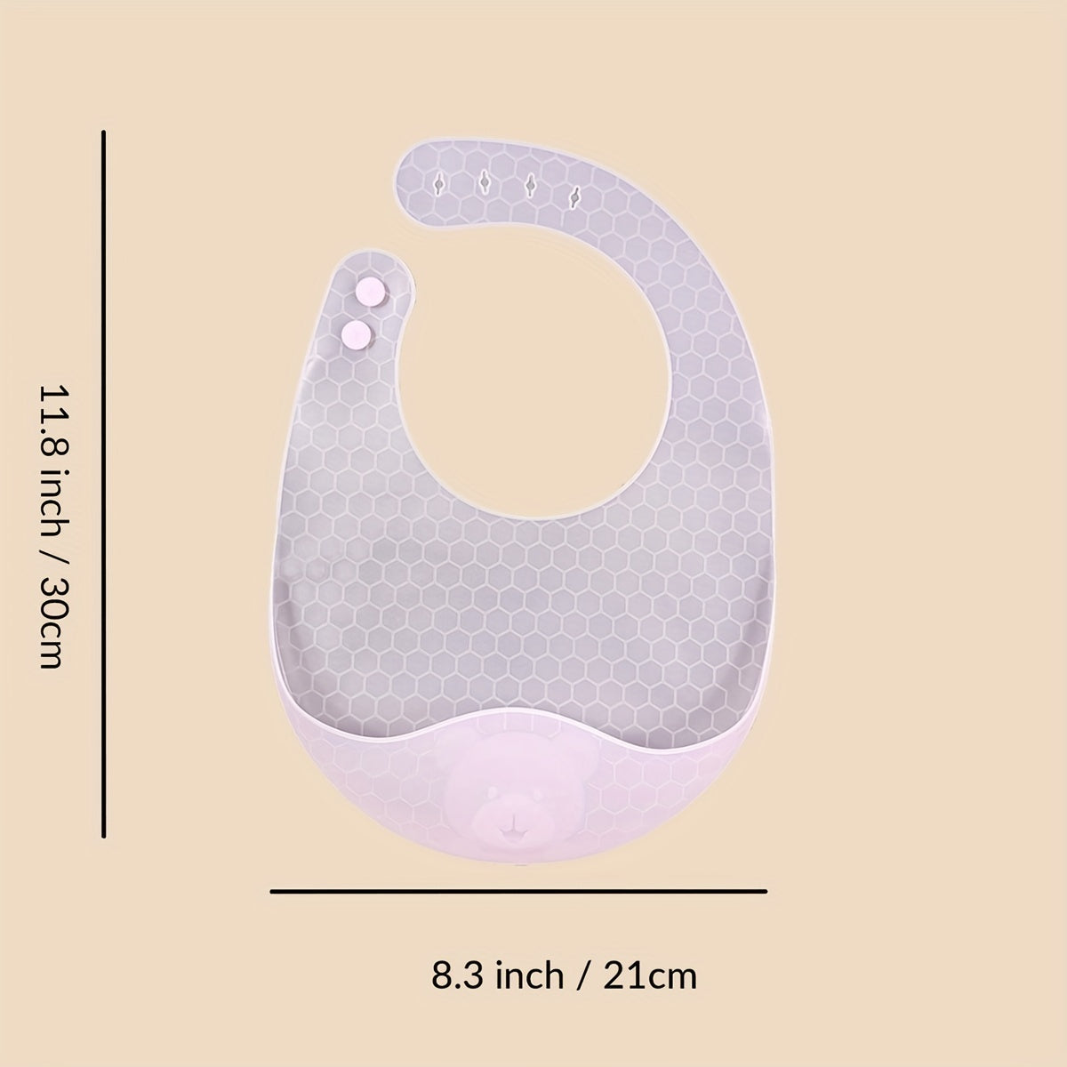 Adjustable Waterproof Silicone Bib for Clean & Dry Feeding
