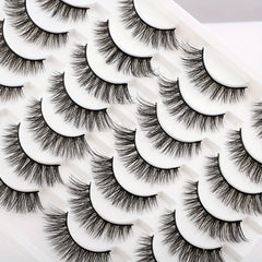 6D Cat Eye Wispy Natural Faux Mink Lashes 14 Pairs