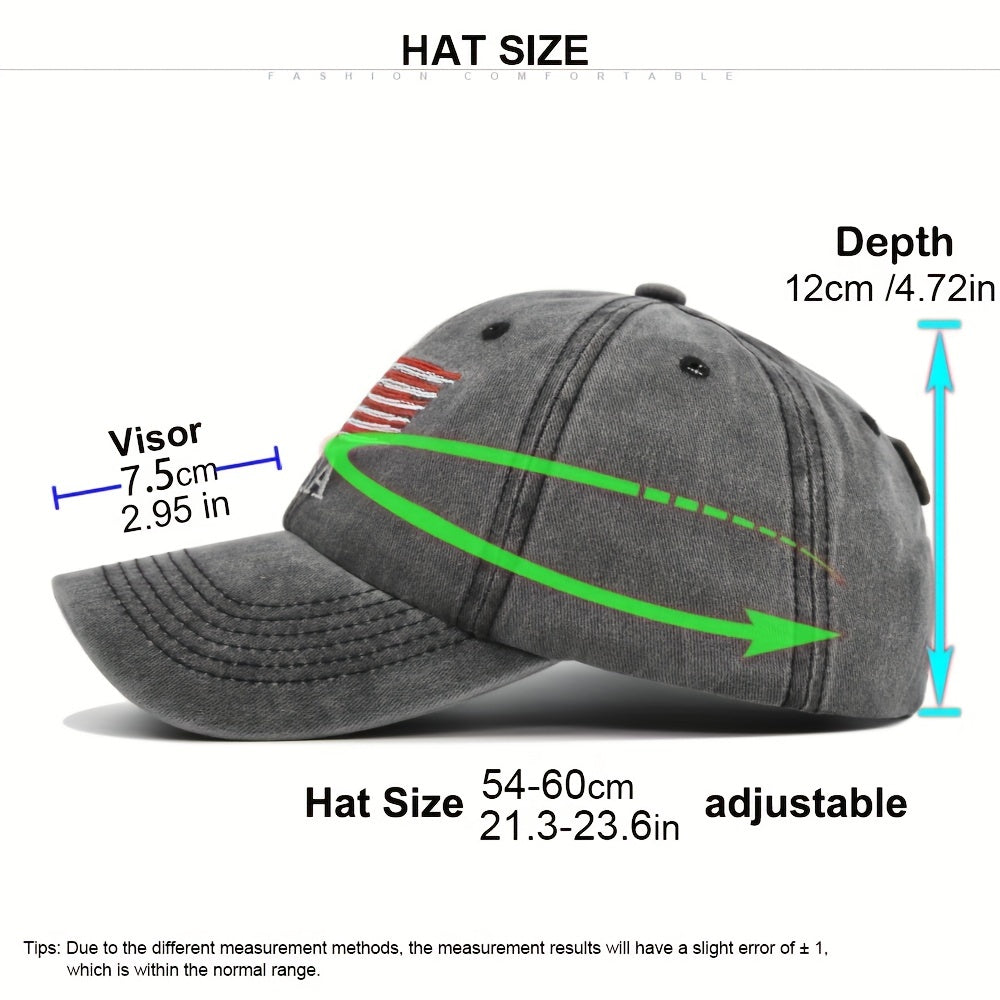 US Flag Pattern Baseball Cap for Men