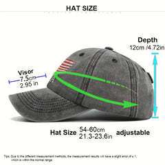 US Flag Pattern Baseball Cap for Men