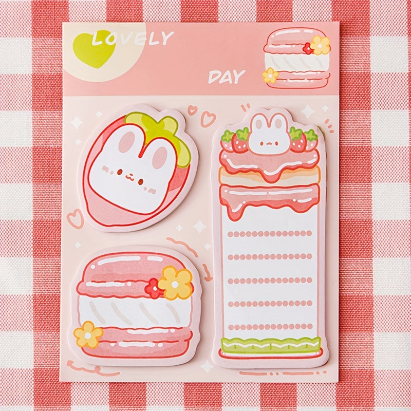 2pcs Cartoon Pet Sticky Notes Student Stationery Note Paper