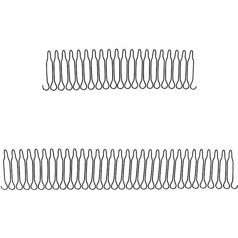 2pcs Elastic Hair Comb Pin Invisible Hair Pin For Side Hair Band Alloy Hairpin