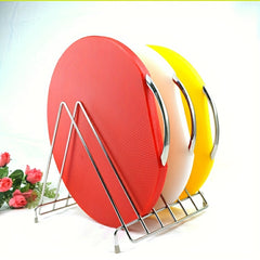 Stainless Steel Floor Standing Chopping Board Rack Kitchen Storage Rack