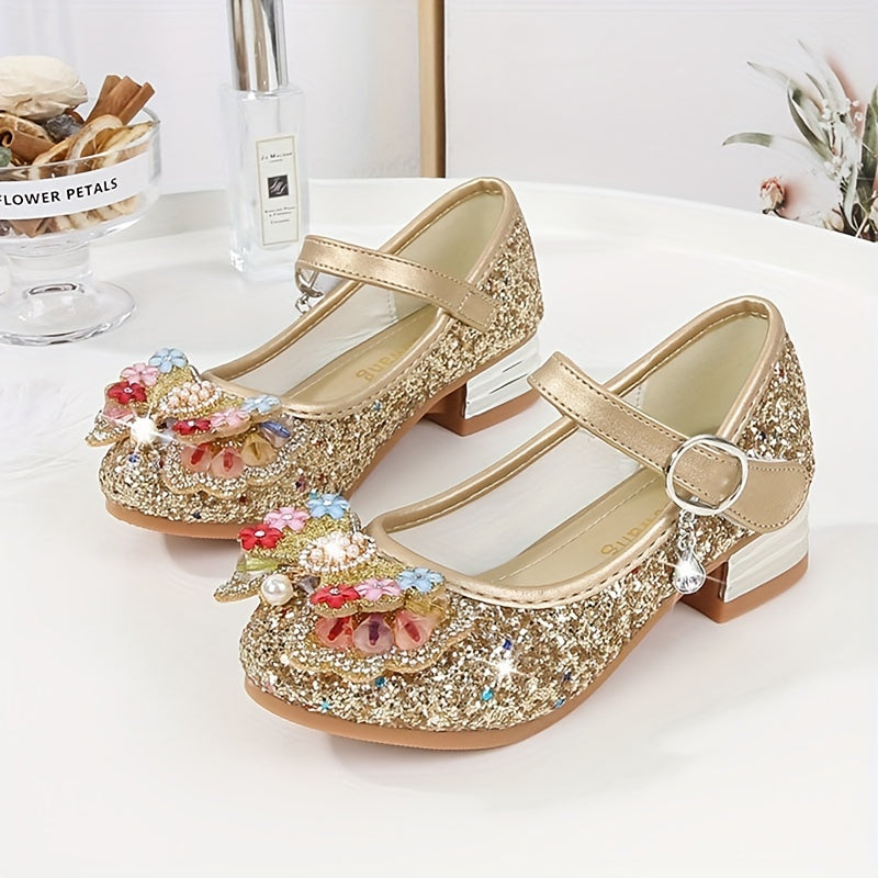 Girls' Cartoon Ballet Shoes With Bow Tie Lightweight Princess Sandals