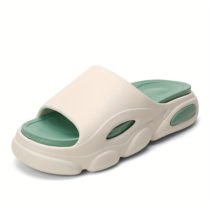 Men's Platform Slides Comfortable Non Slip Cloud Slippers