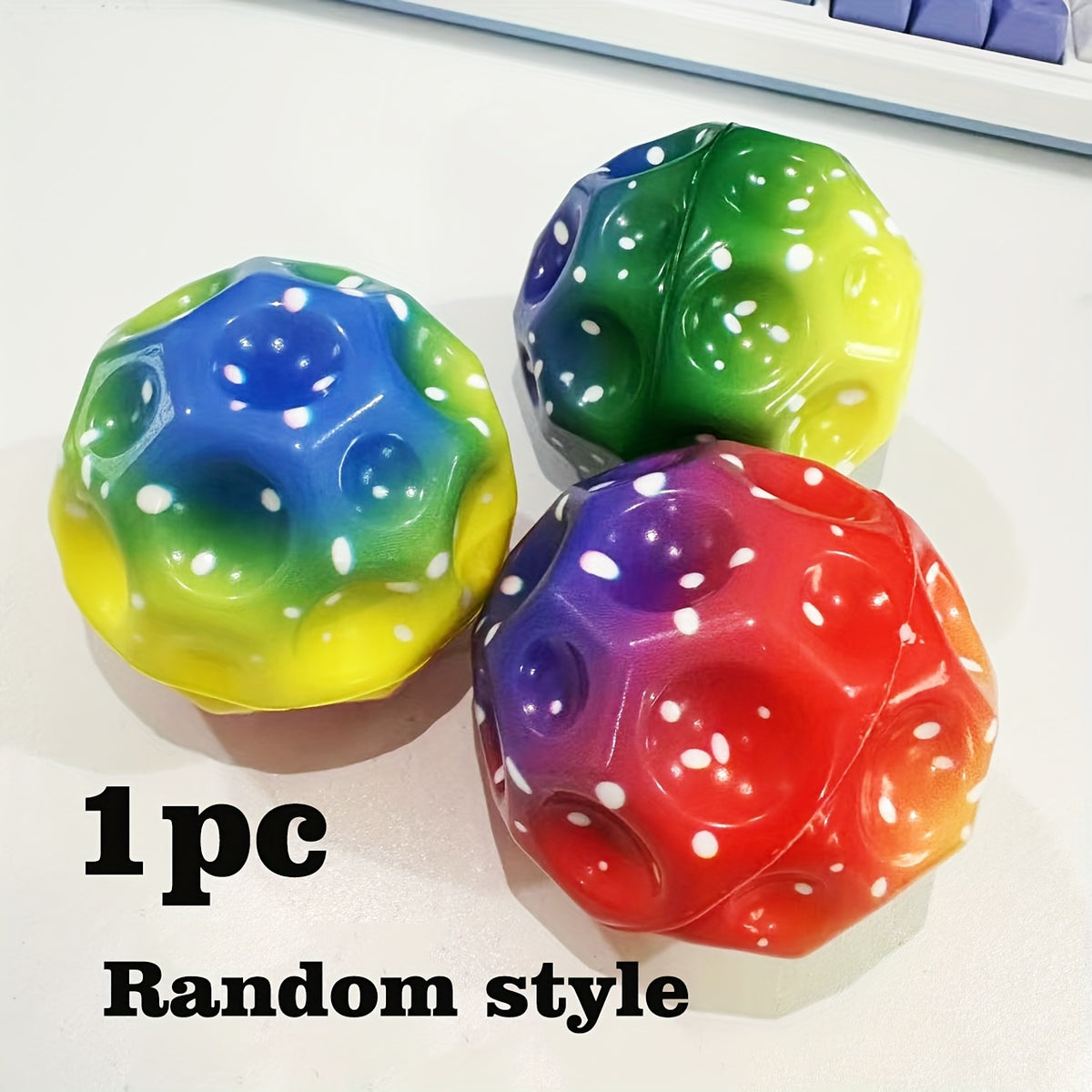1pc Colorful Bouncing Ball Festive Toy Set
