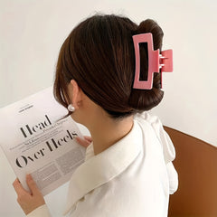 4pcs Frosted Hair Claw Hollow Hair Claw Style Hair Claw Nonslip Ponytail Holder