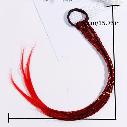 Dyed Ponytail Hair Tie Rubber Headbands for Girls Hair Accessories