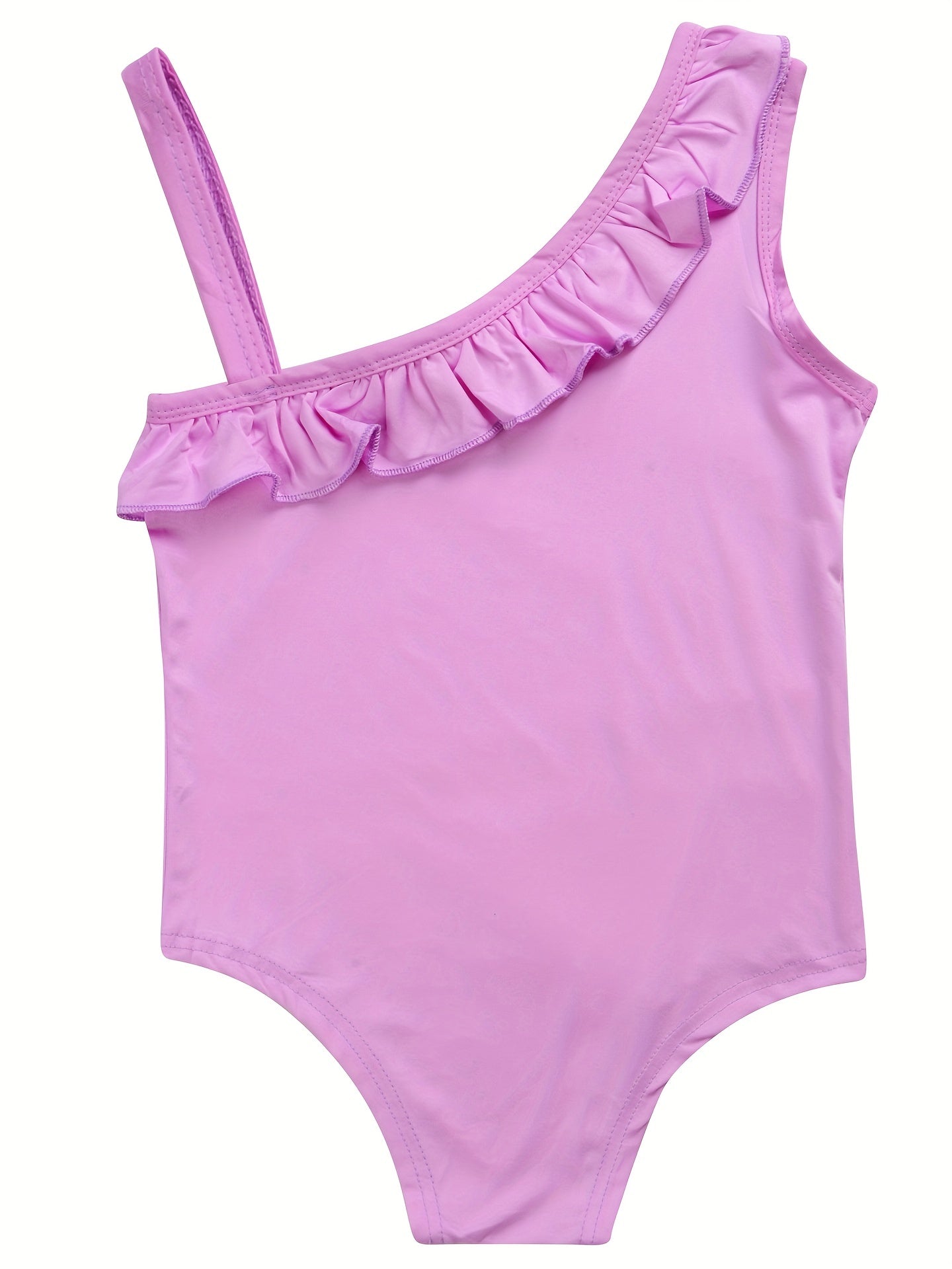Unicorn Swimsuit Ruffle One Shoulder Tankini