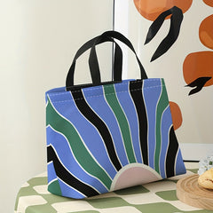 Coral Pattern Lunch Bag Waterproof Insulated for Picnic