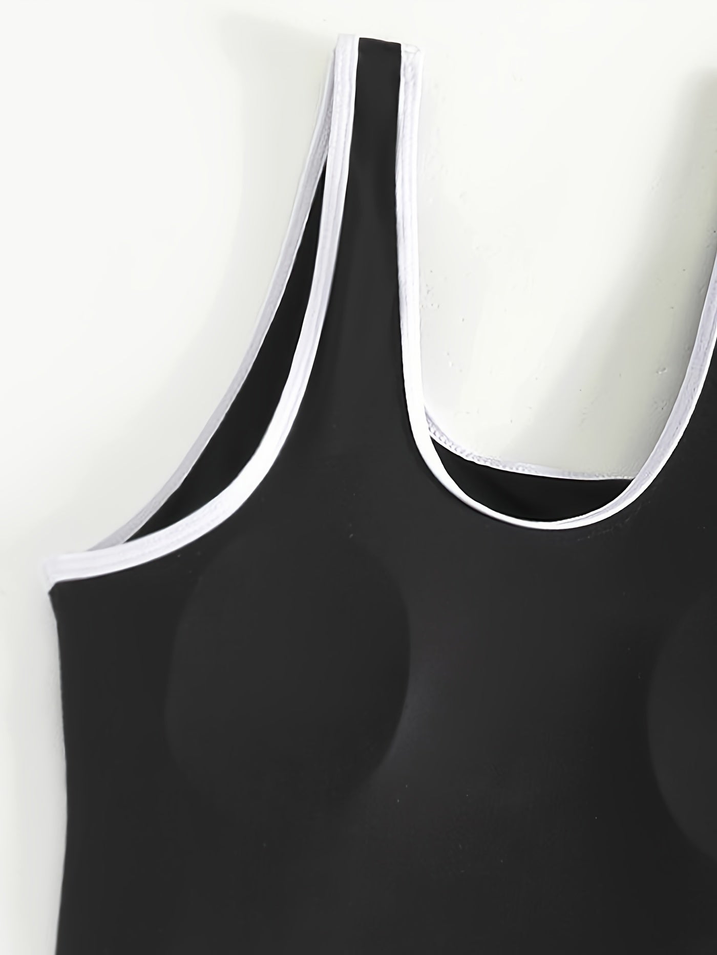 Sporty Tankini Set Women's Plus Letter Print Tank Top
