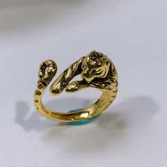 Year Of Tiger Initial Year Baby Tiger Open Ring Men's National Tide Personality