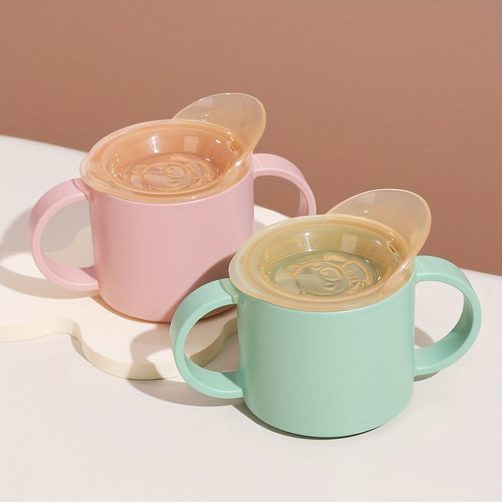 150ml Drinking Cup With Lid Double Handle Portable Water Cup