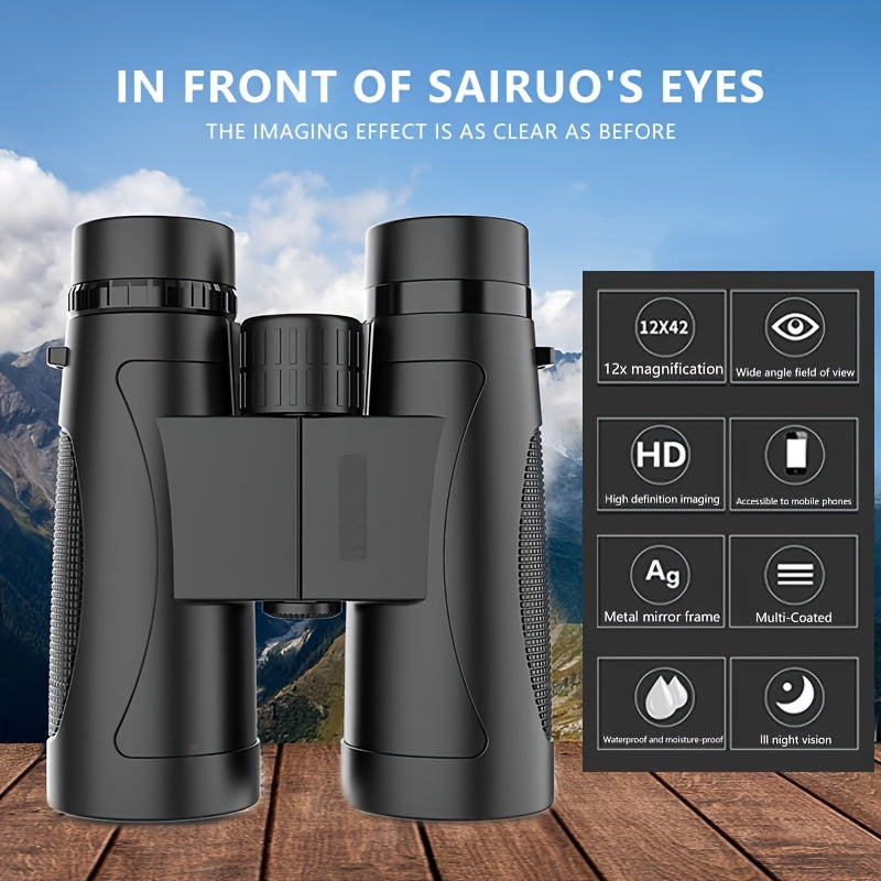 12X42 HD Night Vision Binoculars for Outdoor Activities