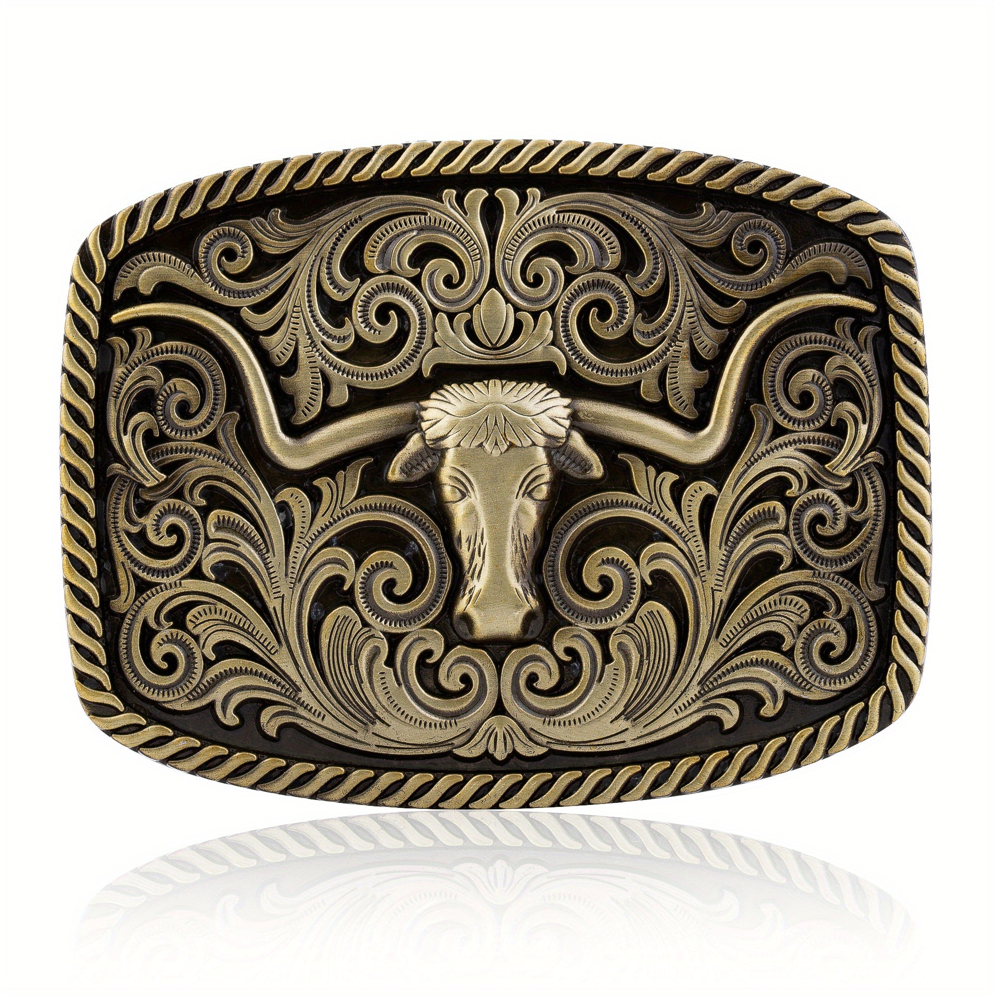 Western Cowboy Bull Head Belt Buckle Novelty