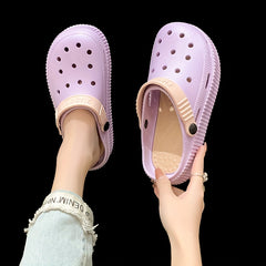 Women's Platform Garden Clogs Hollow Out Slide Shoes