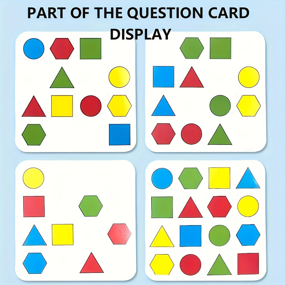 Kids Geometry Shape Matching Game Set Colorful Shape Sorting Educational Toy