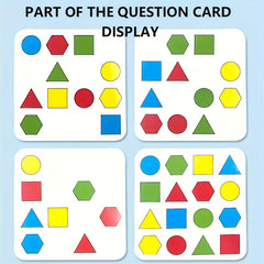 Kids Geometry Shape Matching Game Set Colorful Shape Sorting Educational Toy