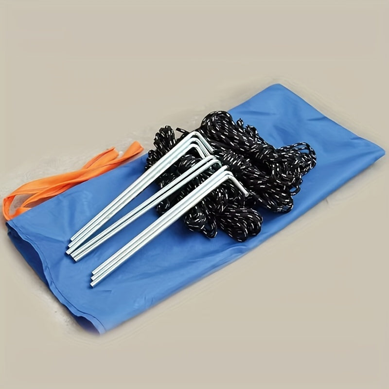 8 Ground Nails & 4 Wind Ropes Camping Accessories