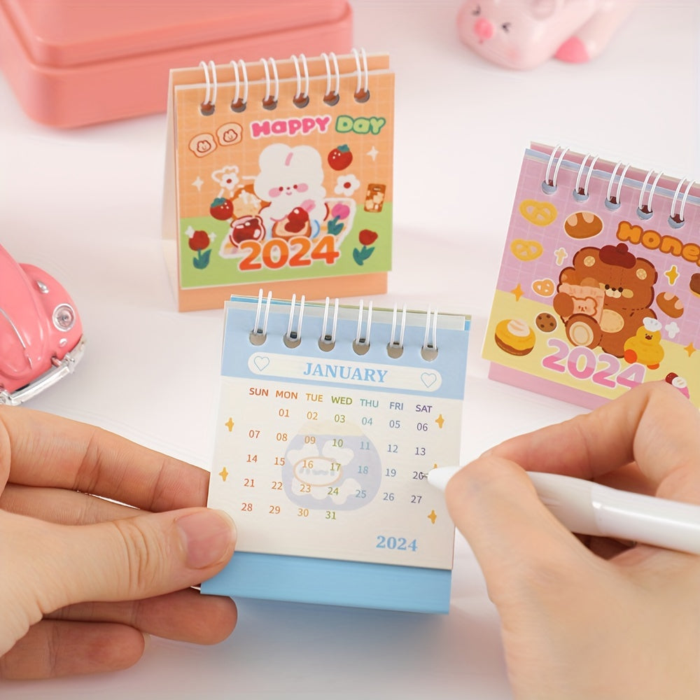 Tiny Cartoon Desk Calendar October - December
