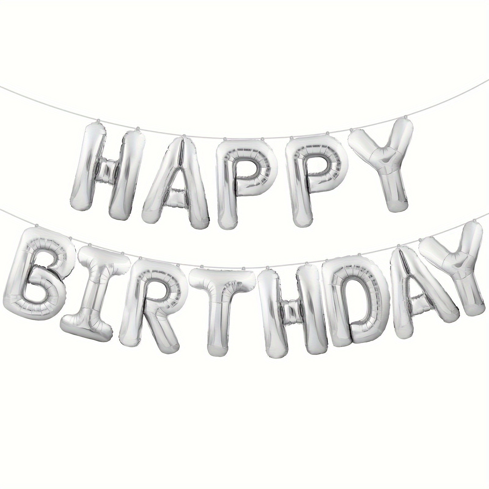 Happy Birthday Banner Balloons Set Kids Party Supplies
